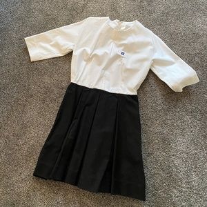 Gap black and white dress Fit and Flare